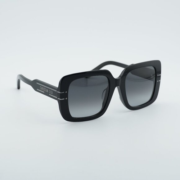 Dior DIORSIGNATURE S11F 14A1 Sunglasses Black Square Frame, Grey Lenses main image 6